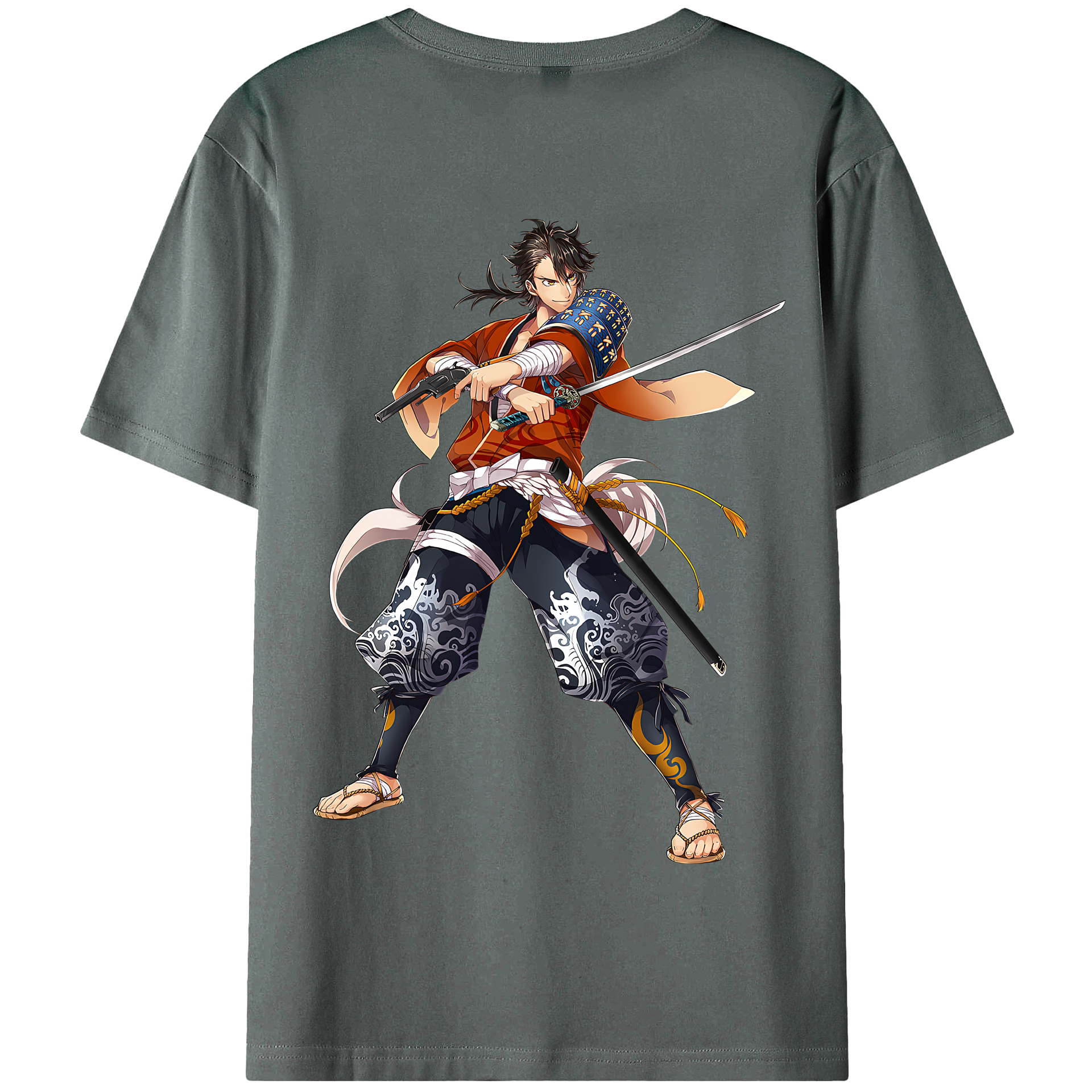 （画像用） 刀剣乱舞 Touken Ranbu 綿100％半袖Tシャツ（背面プリント）